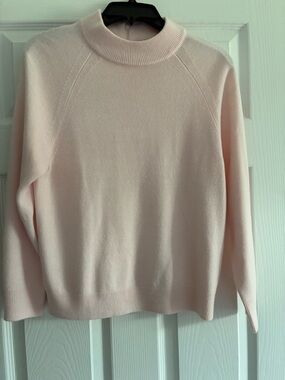 Karen Scott Soft Pink Mock Neck Sweater PS